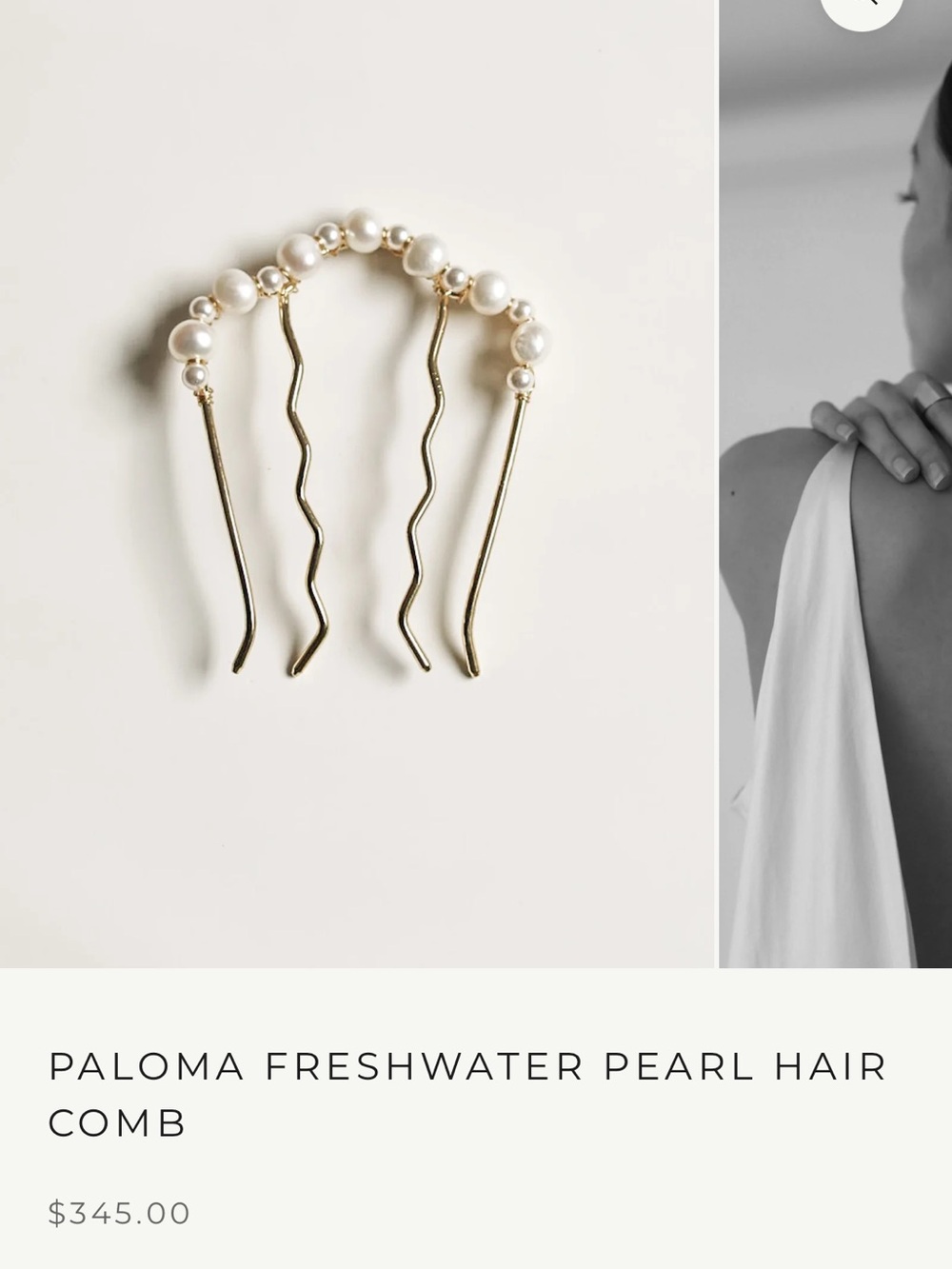 Pearl Hair Comb